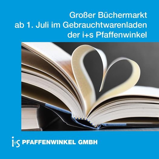 mehr lesen über Großer Büchermarkt im Gebrauchtwarenladen Weilheim