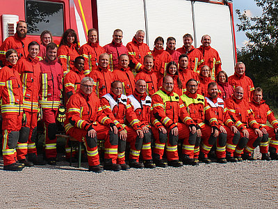 Mannschaft der Werksfeuerwehr Herzogsägmühle Mannschaft der Werksfeuerwehr Herzogsägmühle