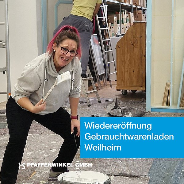 mehr lesen über die Wiedereröffnung des Gebrauchtwarenladens Weilheim