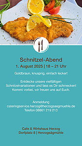 PDF Flyer Schnitzel-Abend zum Herunterladen