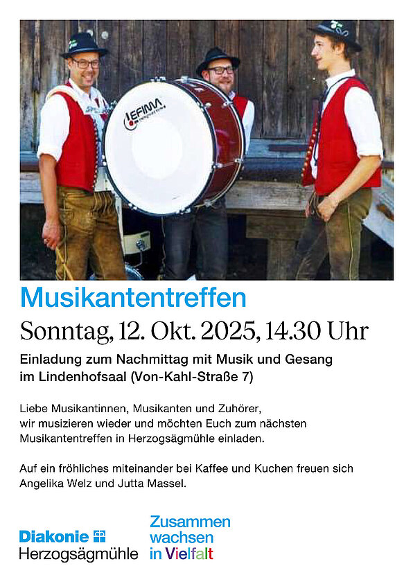 Plakat Musikantentreffen als PDF zum Herunterladen