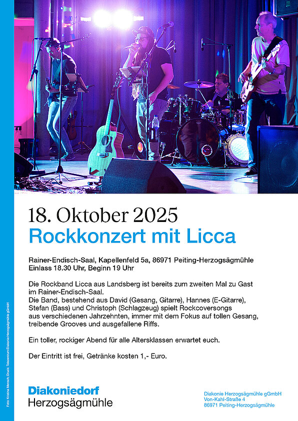 PDF Plakat Rockkonzert mit Licca zum Herunterladen