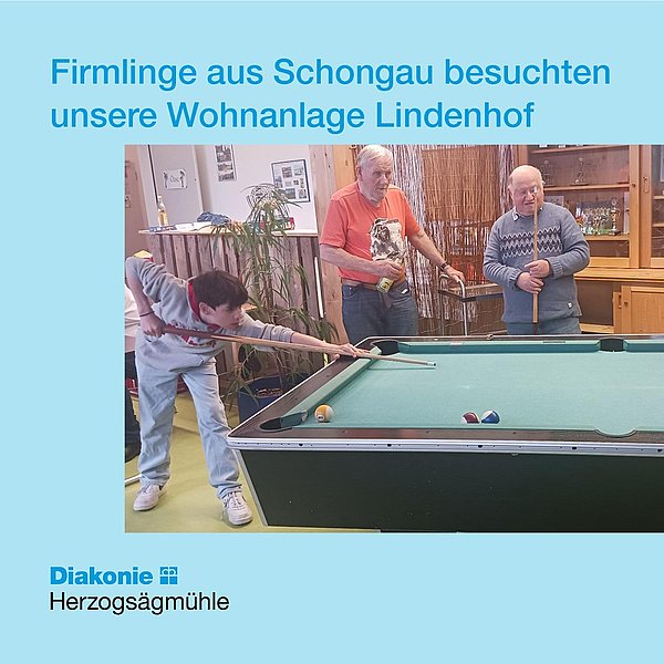 Firmlinge aus Schongau besuchten unsere Wohnanlage Lindenhof