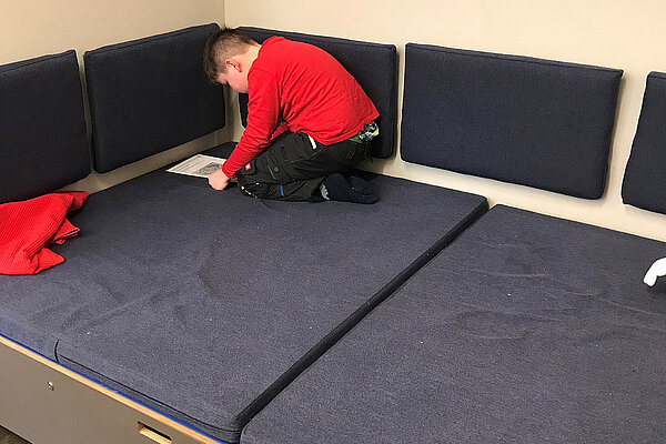 Eigens geschaffene Ecken zum Runterkommen helfen, mit dem Handycap umgehen zu lernen