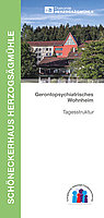 Titelseite Faltblatt Gerontopsychiatrisches Wohnheim